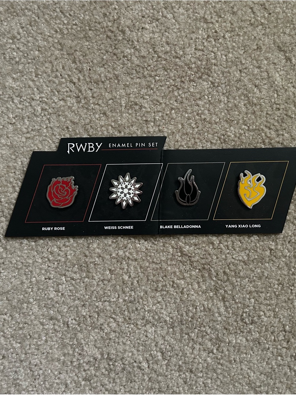 Rooster Teeth RWBY Enamel Pins Set